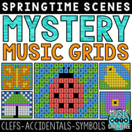 Spring Mystery Music Grids - Symbols Digital Resources Thumbnail